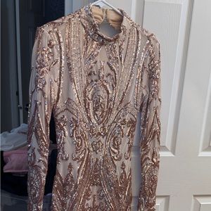 Open back sparkly dress